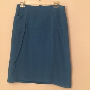 Hugo Boss Blue Midi Skirt